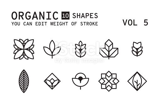 513x335 Geometric Logo Design Minimal Linear Vector Shapes Set With Easy
