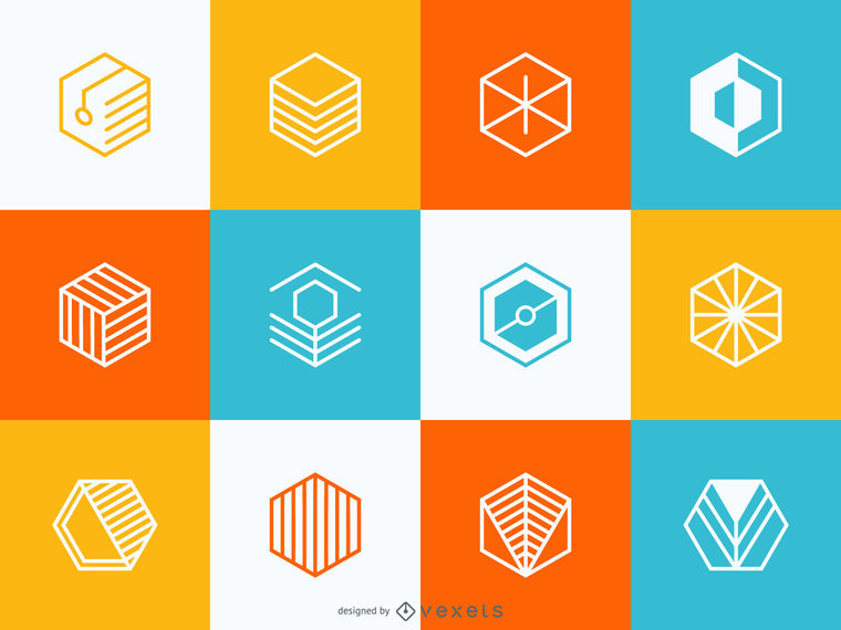 760x570 Geometric Logo Set