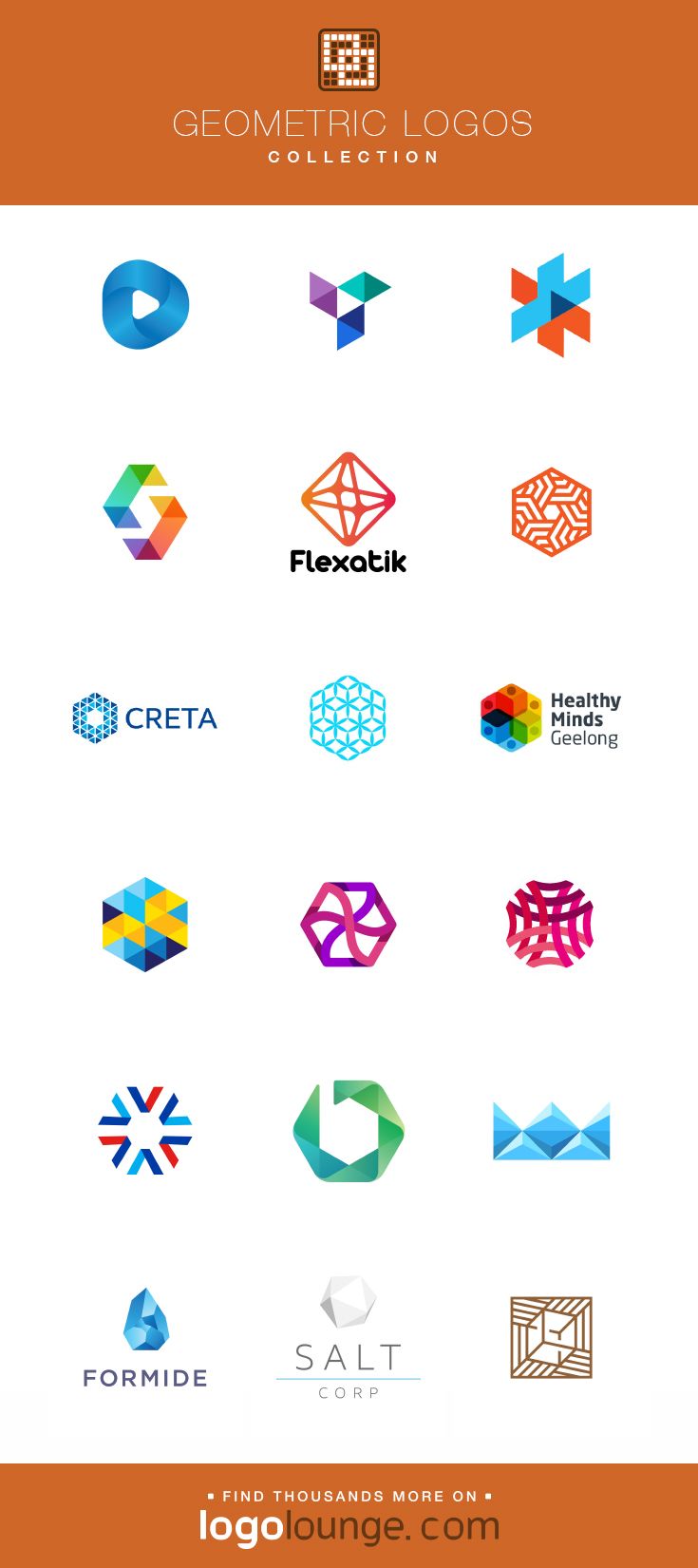 735x1650 Logo Collection Geometric Vector Logo Designs Shapes, Geometry