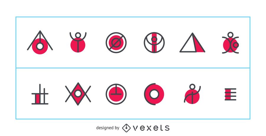 900x459 Abstract And Geometric Logo Vector