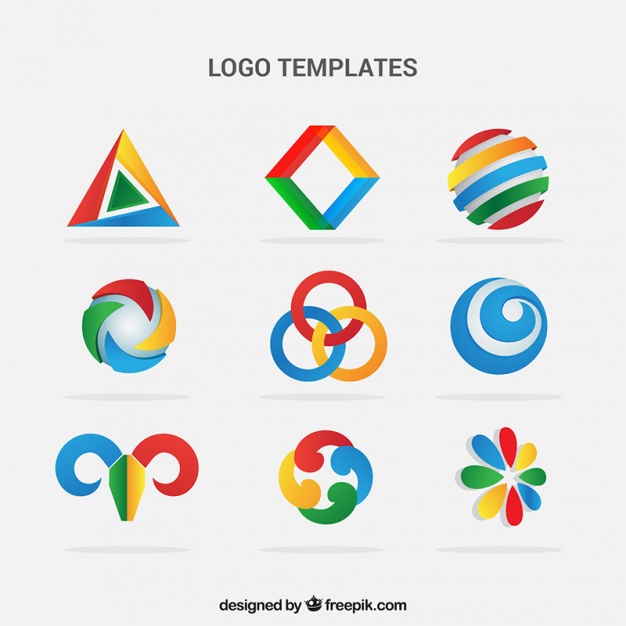 626x626 Colorful Geometric Logo Pack Vector Free Download