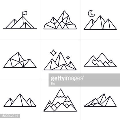 416x416 Mountain And Line Drawing Symbol And Icon Collection
