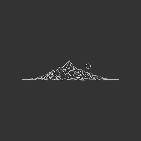 Geometric Mountain Vector at Vectorified.com | Collection of Geometric ...