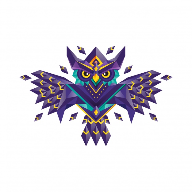 626x626 Geometric Owl Design Vector Premium Download