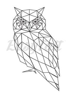 236x314 Geometric Owl Wild Animal Vector Illustration Owls