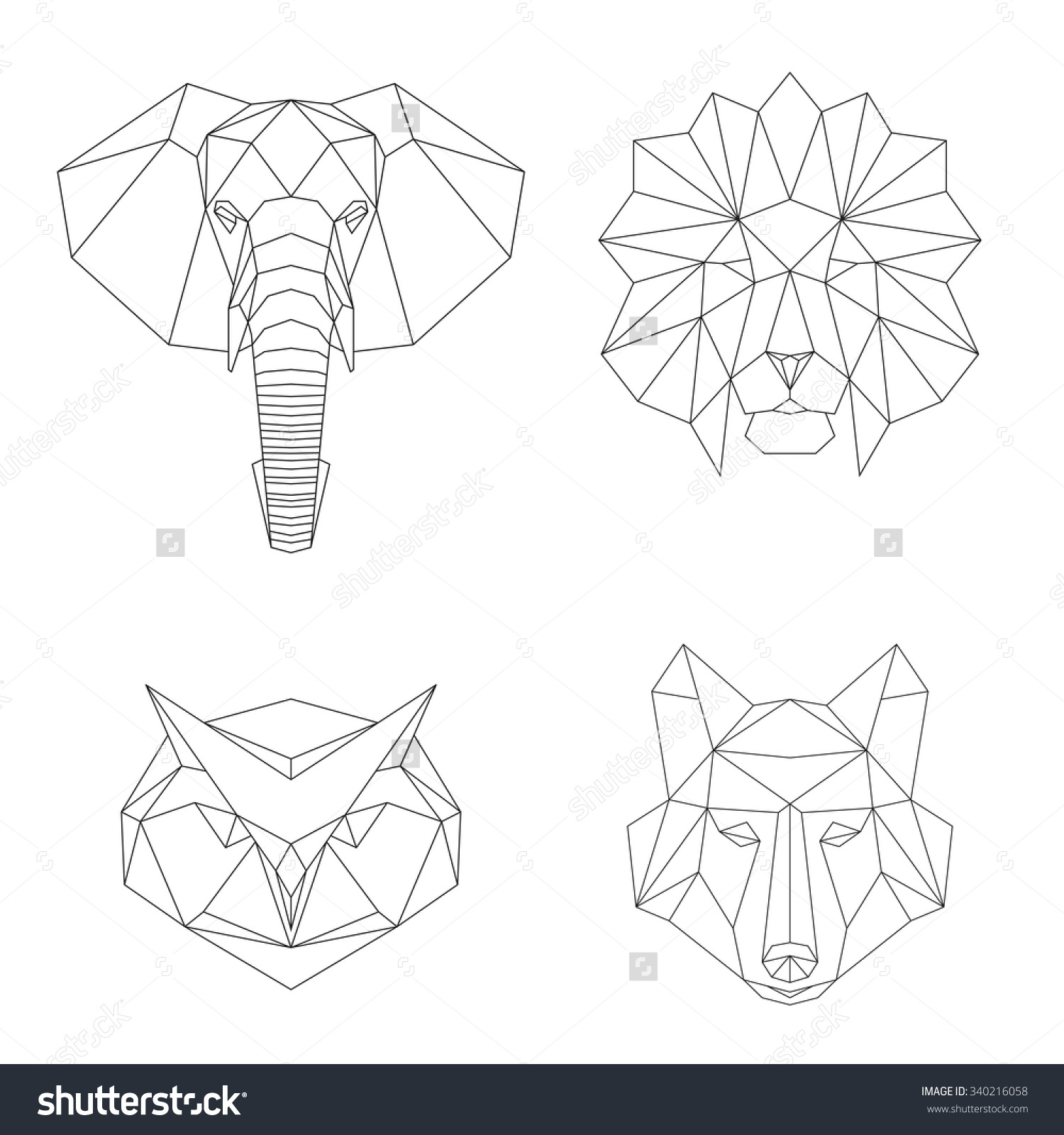 1500x1600 Geometric Owl Clipart Free Cliparts Download Images