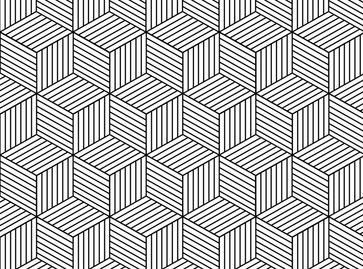 1260x936 Hexagon Geometric Pattern