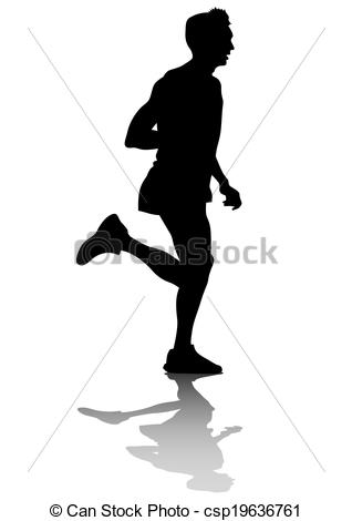 318x470 Collection Of 'man Running Silhouette Vector Free' Download More