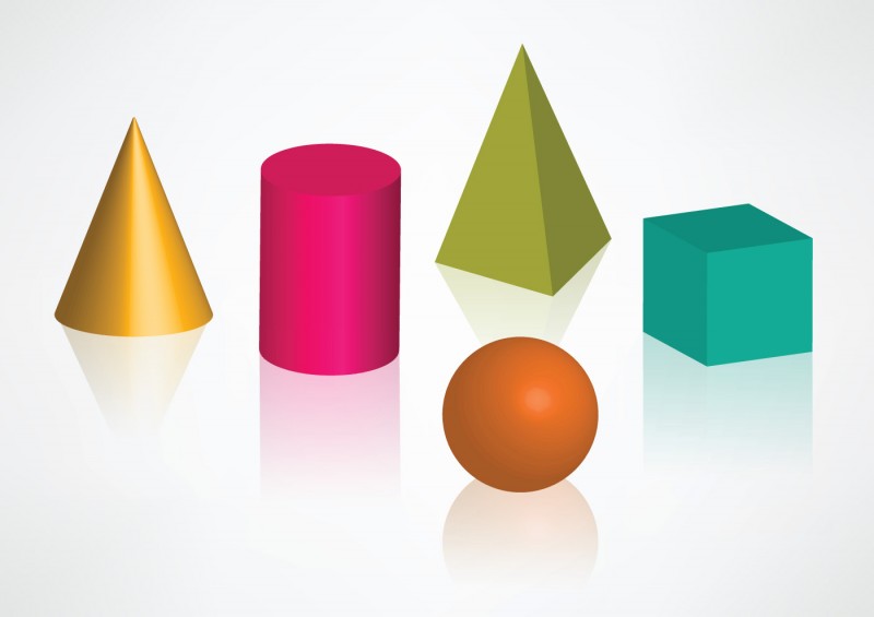 800x565 Geometric Shapes Free Vector Design