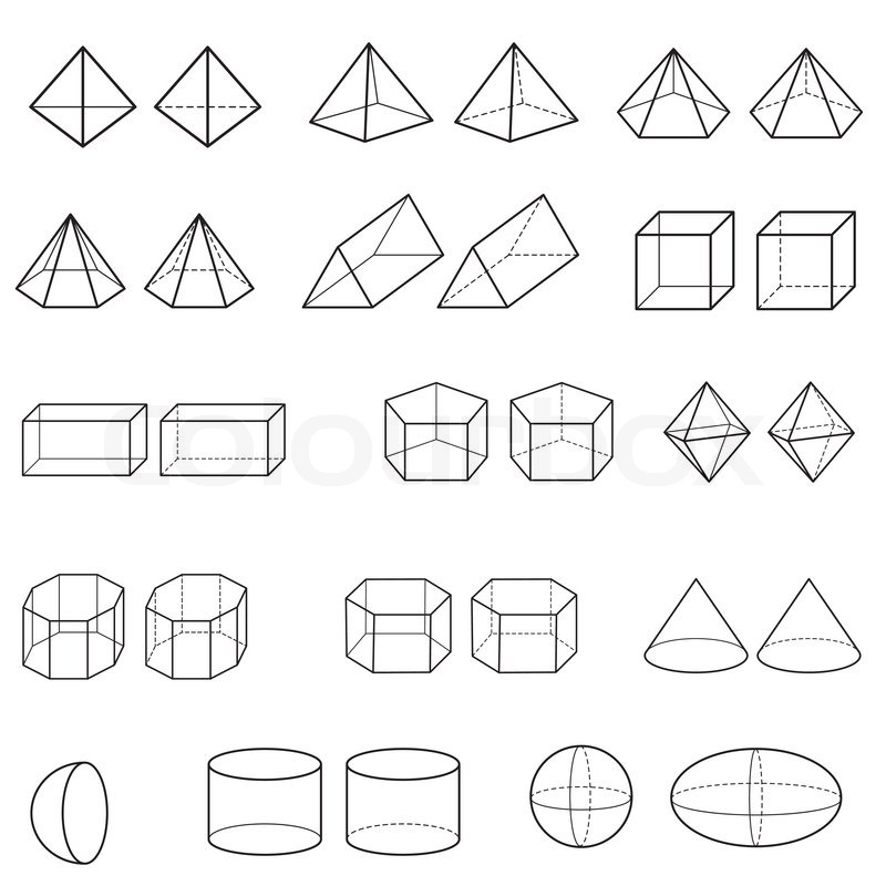 800x800 Image Of Geometric Shapes Vector Stock Vector Colourbox