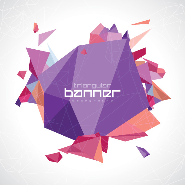 600x600 Origami Geometric Shapes Art Background Vector Free Vector