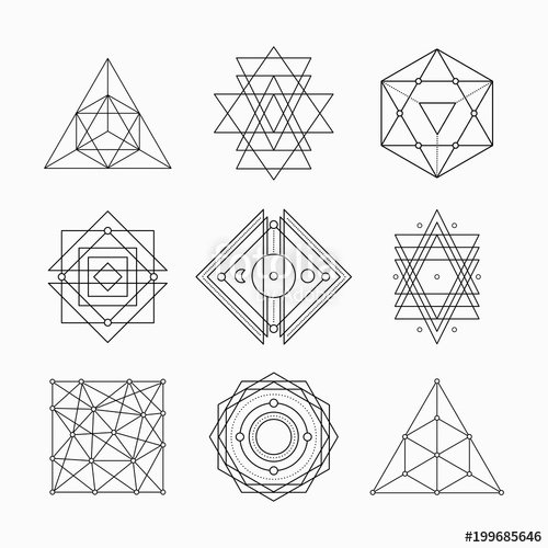 500x500 Sacred Geometry Alchemy, Religion, Philosophy, Hipster Elements