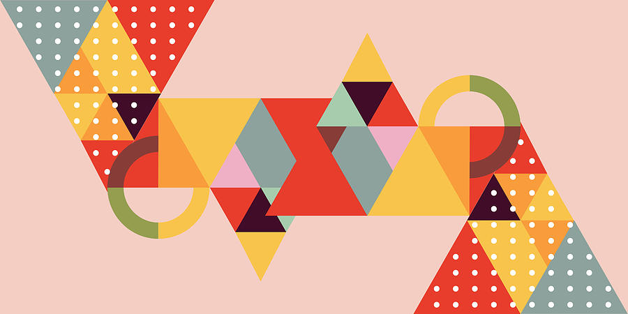 900x450 Abstract Background, Geometric Background, Geometric Shape, Vector