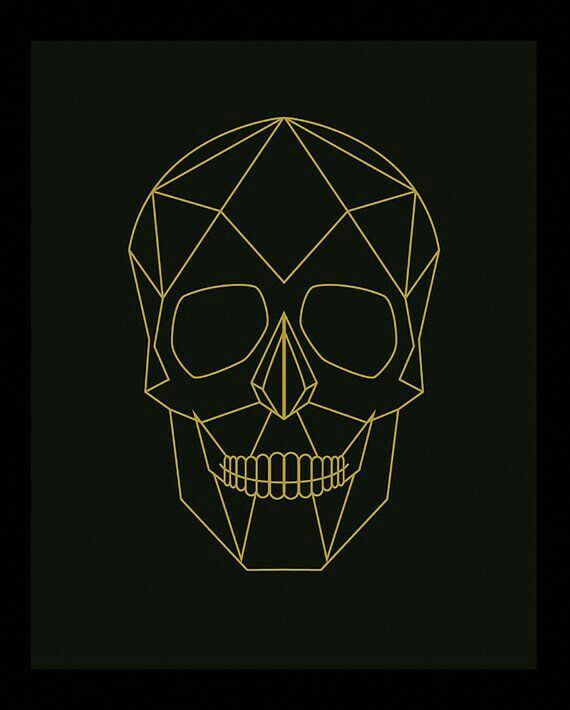 570x710 Geometric Skull Artwork Skulls In Skull Artwork, Skull