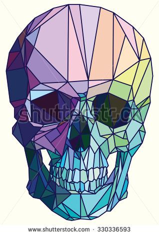 Low Poly Colorful Geometric Skull Art Vector Skulls Skull Art 318x470 Low Poly Colorful Geometric Skull Art Vector Skulls Skull Art