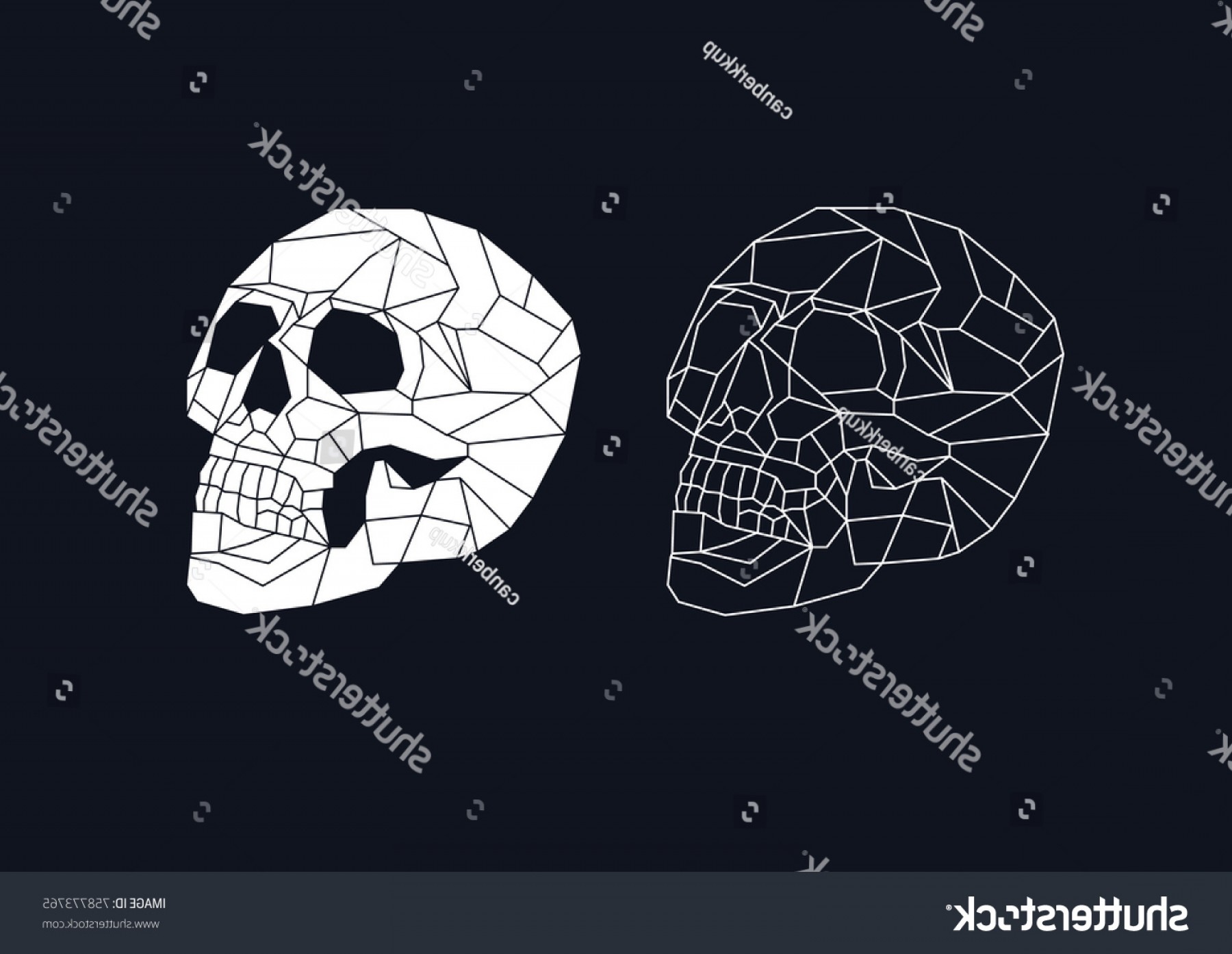 Negative Skull Vector Studiogrfx 1800x1393 Negative Skull Vector Studiogrfx
