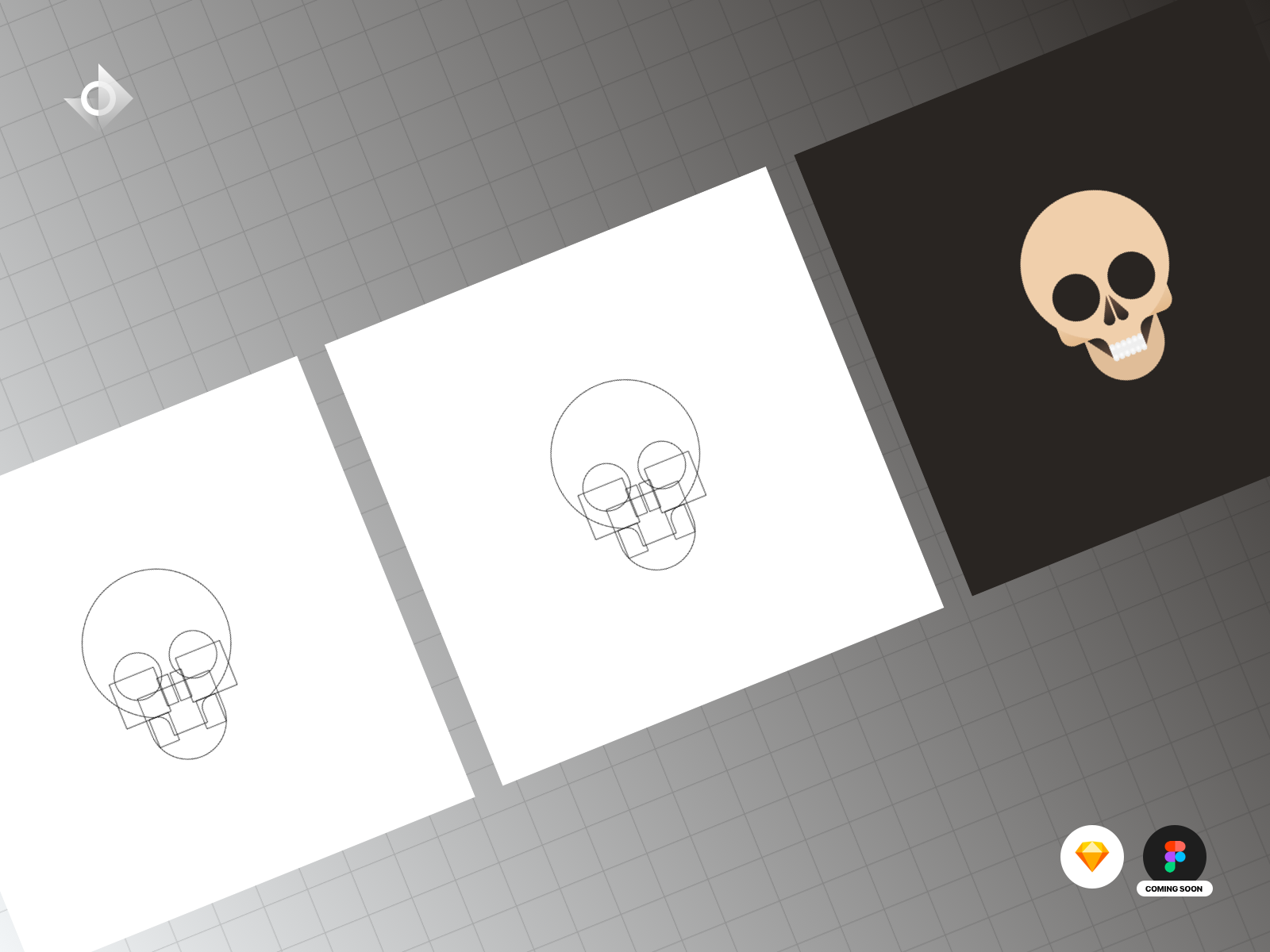 Geometric Skull Vector at Vectorified.com | Collection of Geometric ...