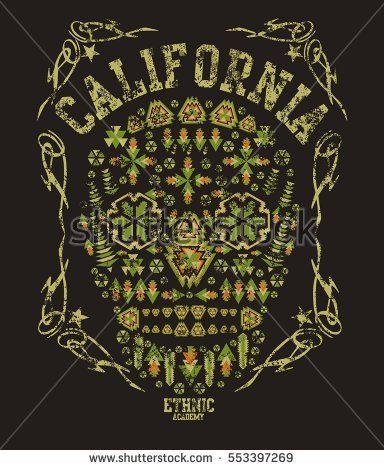 California Skull Geometric Graphic Design Vector Art Tattoo 384x470 California Skull Geometric Graphic Design Vector Art Tattoo