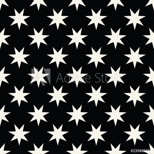 500x500 Seamless Geometric Star Vector Pattern Retro Design Backdrop