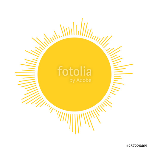 500x500 Abstract Sun Logo Template With Different Rays, Geometric Shapes