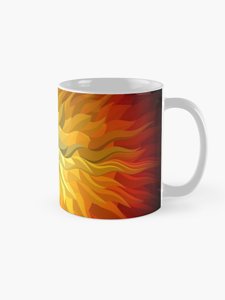 750x1000 Geometric Sun Vector Graphic Mug