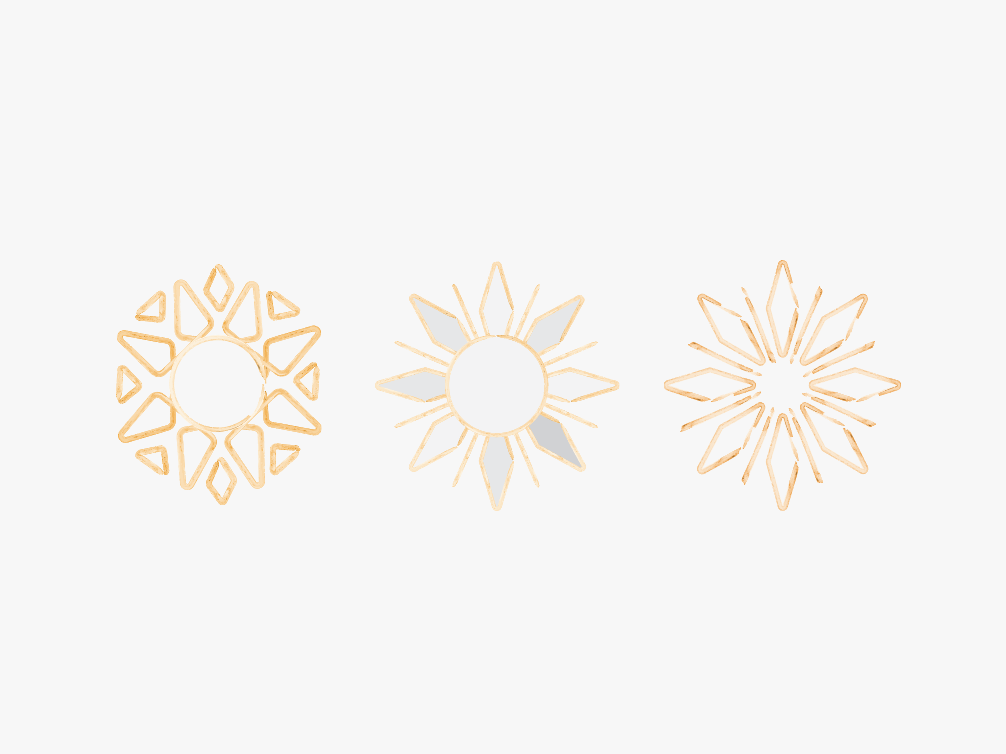 1006x754 Geometric Sun Icons