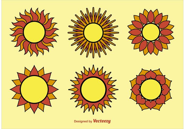 700x490 Geometric Sun Vectors