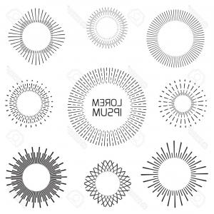 300x300 Geometric Sun With Beams Vector Clipart Createmepink