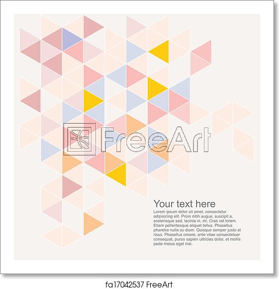 561x581 Free Art Print Of Pastel Triangle Vector Background Pastel Vector