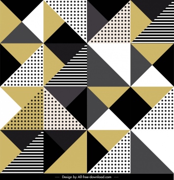 354x368 Geometric Triangle Pattern Free Vector Free Vector Download