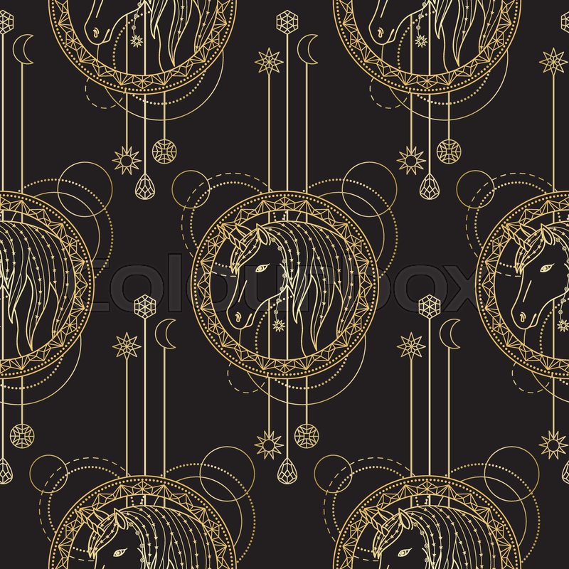 Geometric Unicorn Vector