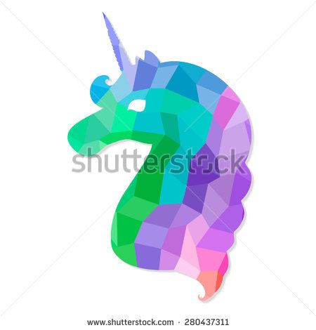 450x470 Geometric Unicorn Vector Illustration Jess Bday Vector