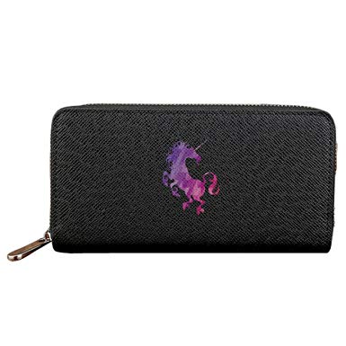 385x385 Women Long Fashion Purse Geometric Unicorn Vector Pu Wallets