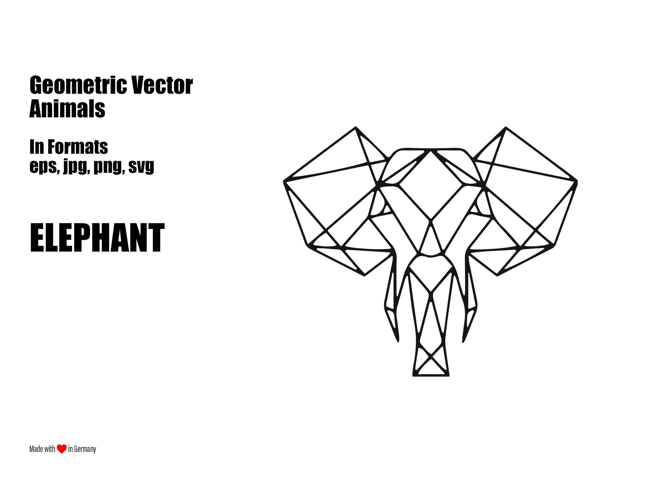 Geometric Vector Animals 2700x2000 Geometric Vector Animals