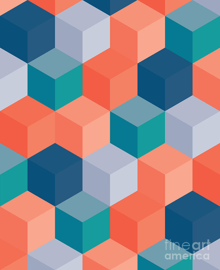 733x900 An Abstract Geometric Vector Background Digital Art