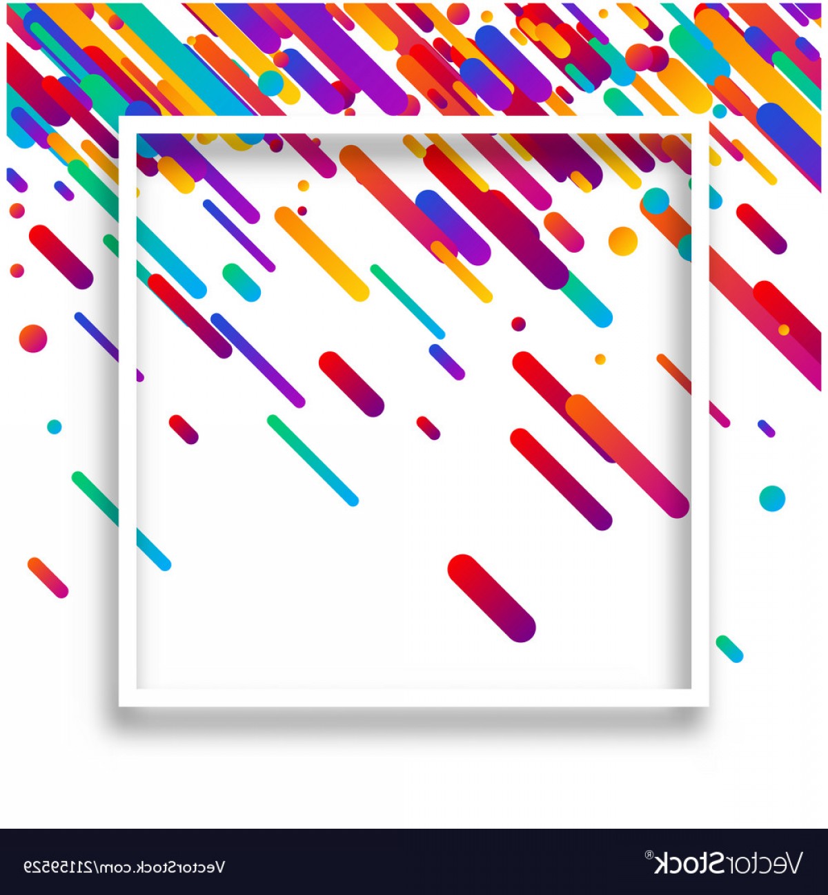 1200x1296 Background With White Frame And Colorful Geometric Vector Soidergi