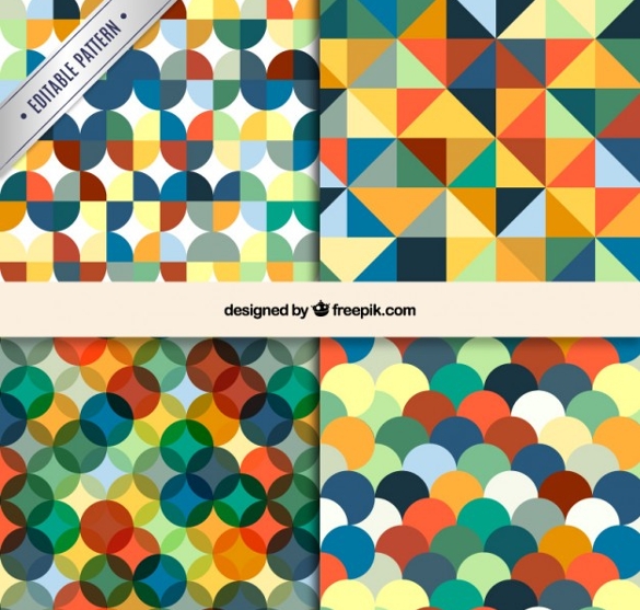 585x557 Geometric Patterns Free Vector Format Download