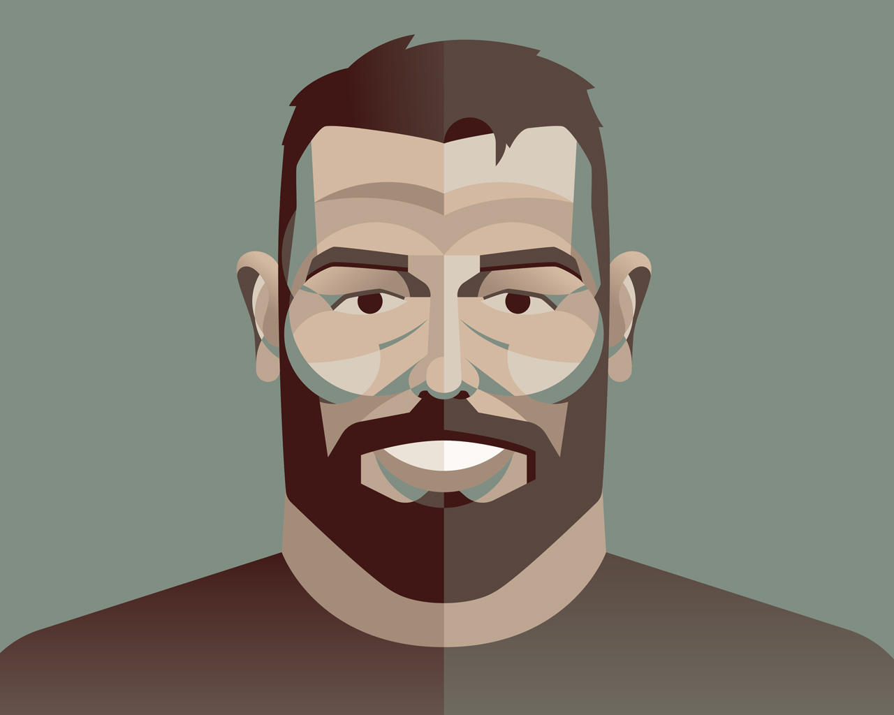 Simple Geometric Vector Illustration 1280x1024 Simple Geometric Vector Illustration
