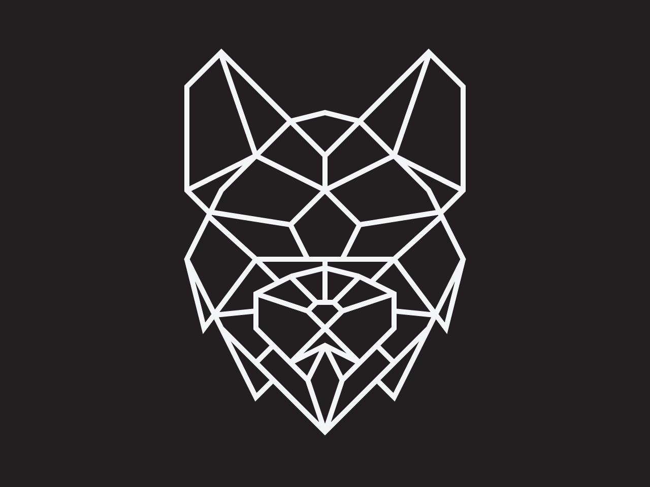 1280x960 Geometric Wolf' Personal Branding