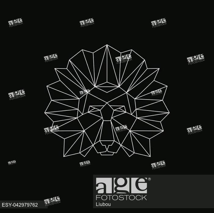 701x700 Polygonal Geometric Wolf, Elephant, Bear, Lion Abstract Linear