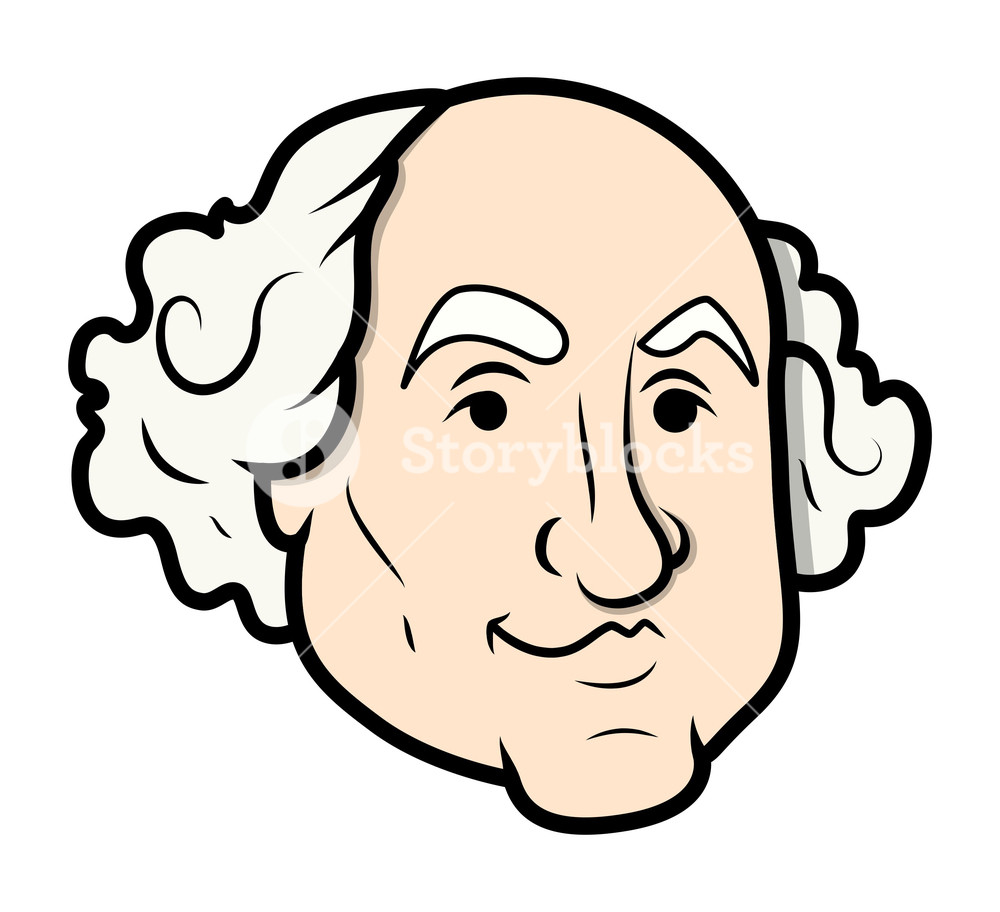 1000x912 George Washington Vector Cartoon Clip Art Vector Royalty Free