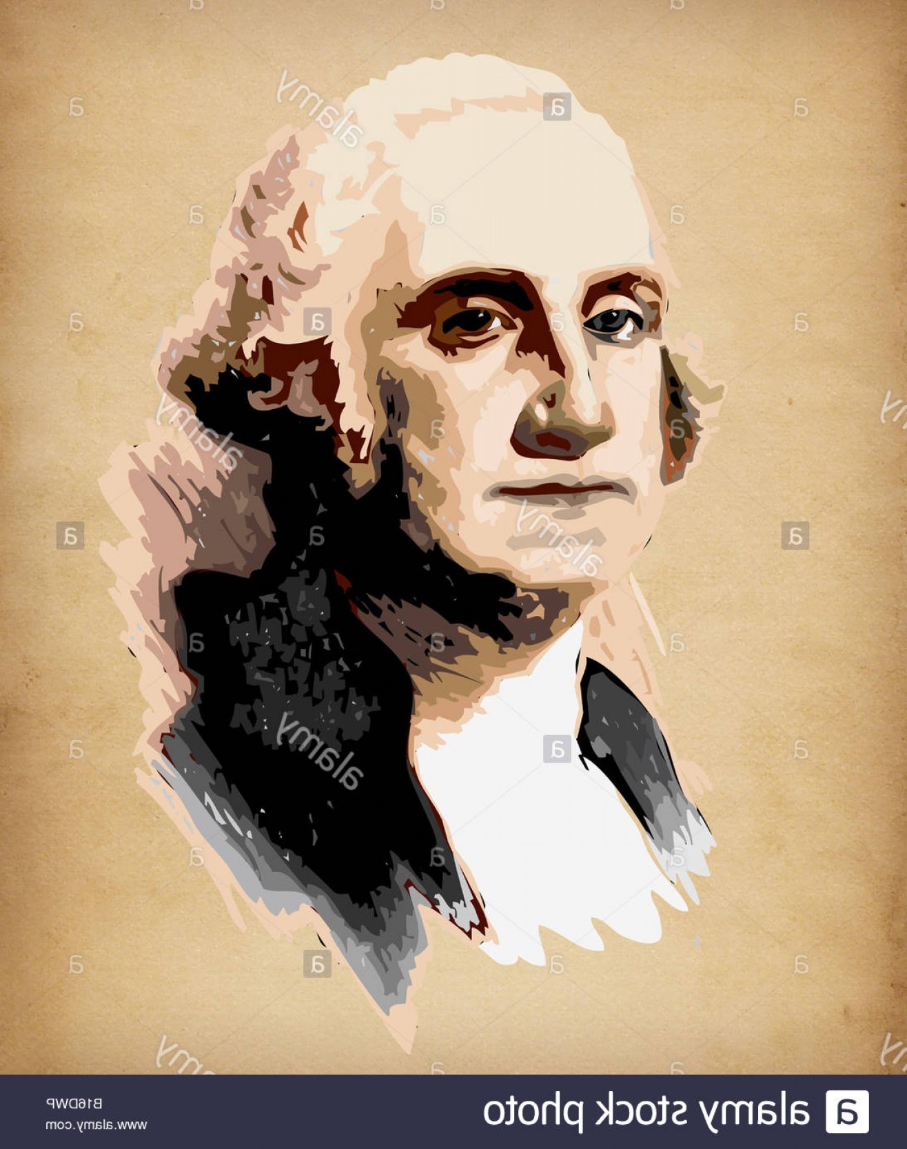 1316x1668 Stock Photo American President George Washington Vector Based