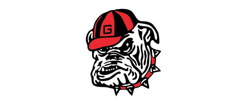 840x360 Georgia Bulldog University Of Bulldogs Logo Vector Clipart Png