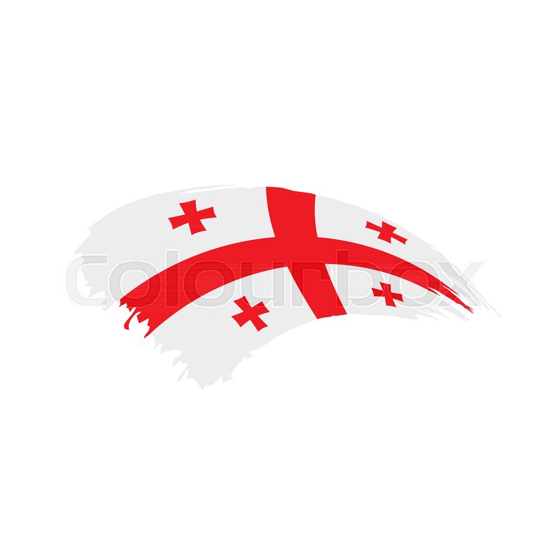 800x800 Georgia Flag, Vector Illustration On A Stock Vector Colourbox
