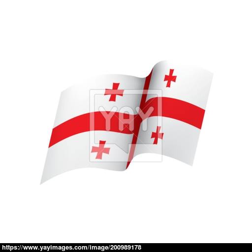 512x512 Georgia Flag, Vector Illustration Vector