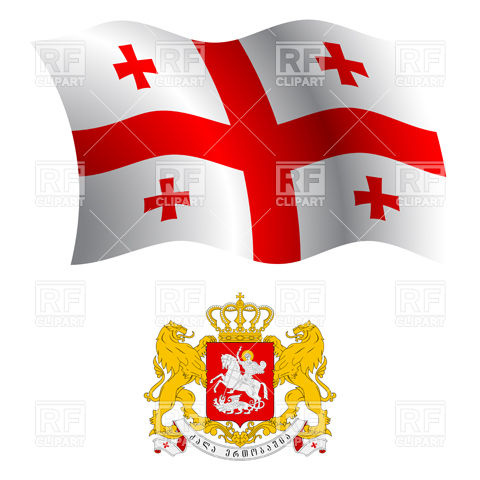 480x480 Georgia Flag And Coat Of Arms Vector Image Of Signs, Symbols, Maps