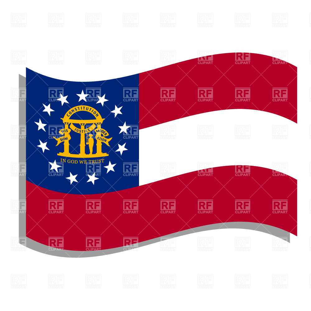 1000x1000 Georgia State Flag Vector Image Of Signs, Symbols, Maps