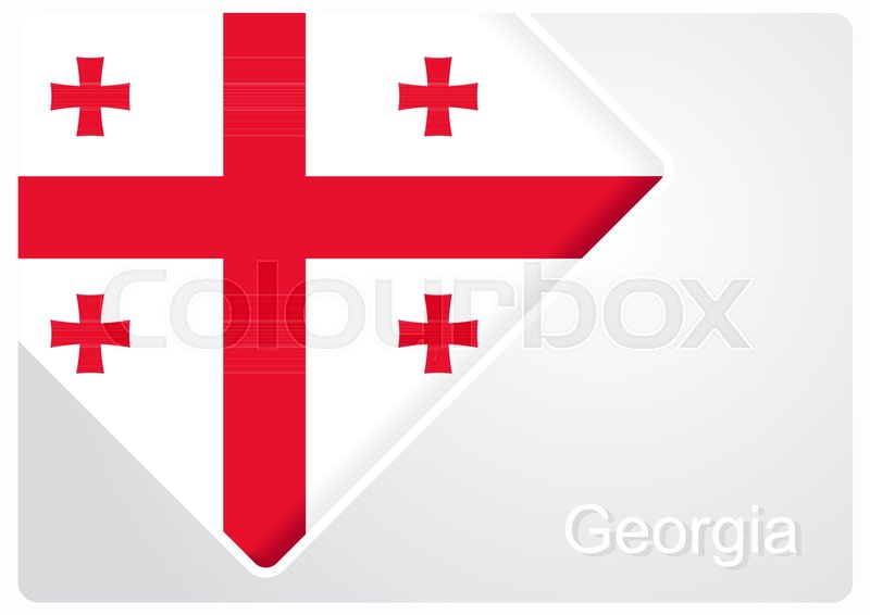 800x566 Georgian Flag Design Background Stock Vector Colourbox