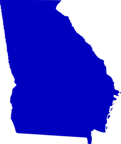 249x297 Georgia State Map Outline Solid Clip Art