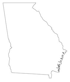 Georgia State Outline Vector at Vectorified.com | Collection of Georgia ...